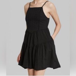 Mi ami Black Tiered Dress